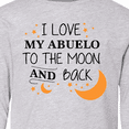 thumbnail image 4 of Inktastic I Love My Abuelo To The Moon and Back Long Sleeve Youth T-Shirt, 4 of 5