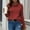 Red, variant on AOOCHASLIY 2023 Womens Sweater and Winter Women's Casual Turtleneck Pullover Blouse Knitting Long Sleeve Solid Tops Sweaters