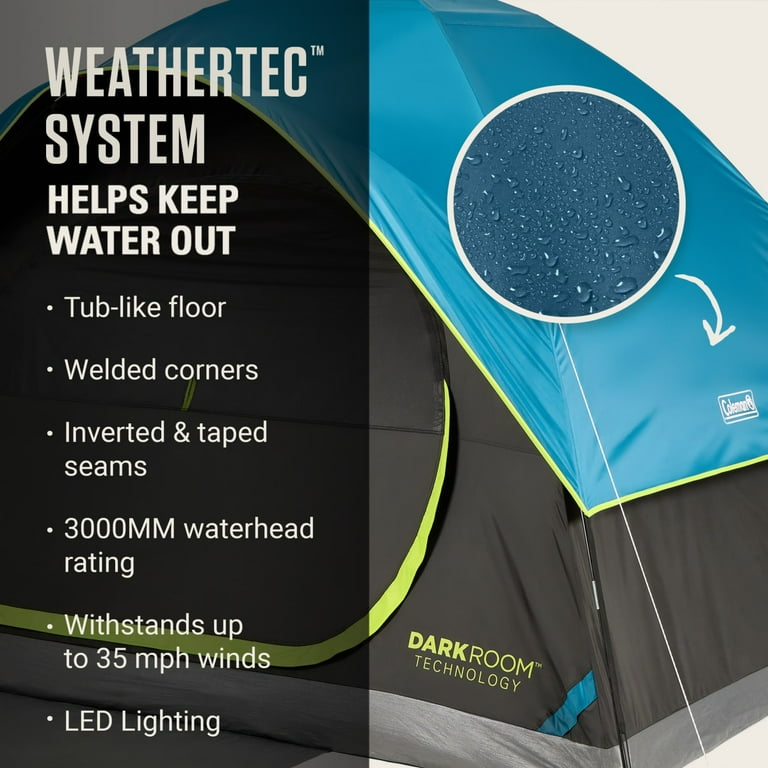 テント Coleman Coleman Camping Tent, Montana 6-Person Modified Dome, 12' x