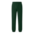 thumbnail image 5 of Splozh Boys Wide Leg Pants Girls Wide Leg Sweatpants Kids Baggy Casual Elastic Waist Track Sweat Pants with Pockets Streetwear,Dark Green,9-10 Years, 5 of 6