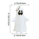 thumbnail image 3 of Linterna LED de Halloween | Luz fantasma espeluznante | Decoración de fiesta de terror | Linda Lámpara de Fantasma Amigable | Funciona con batería | Uso de mesa y colgante | Plástico blanco | 10,8 x, 3 of 6