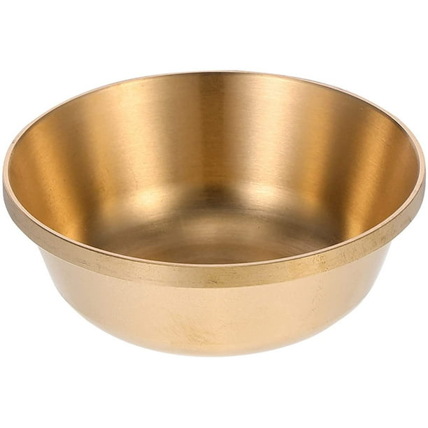 Offering Bowls Copper Worship God Sacrificial Rice Bowl Sauce Dish Serving Bowl for Altar Use Rituals Incense Smudging Yoga Meditation