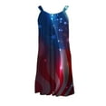 thumbnail image 5 of SMihono Robe d'Été pour Femmes Grande Taille Mode Décontractée pour Femmes Col Rond Loisirs et Divertissement Robe Mini à Bretelles à Imprimé Numérique, 5 of 5