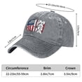 thumbnail image 2 of Vintage Washed Baseball Cap for Men and Women, Adjustable Low Profile Dad Hat, Cotton Curved Brim Casual Outdoor Hat,Distressed MAGA Flag, 2 of 7