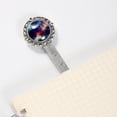 thumbnail image 3 of Galactic Planet Vintage Silver Lace-Edged Bookmark: a Delightful Gift for Book Lovers and Readers, 3 of 5