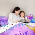 thumbnail image 5 of Feelyou Est Gymnast Sleep Full Size Comforter Sets, Watercolor Galaxy Bedding Sets, 3pcs, 5 of 8