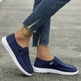 thumbnail image 4 of Rokment Wide Width Slip on Loafers Walking Shoes for Women 2026 Spring Fall Cordurory Comfy Nursing Work Driving Tennis Fashion Sneakers Blue Size 8.5, 4 of 7