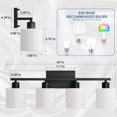Black Vanity Lights for Bathroom, AntiRust 4Light Bathroom Light