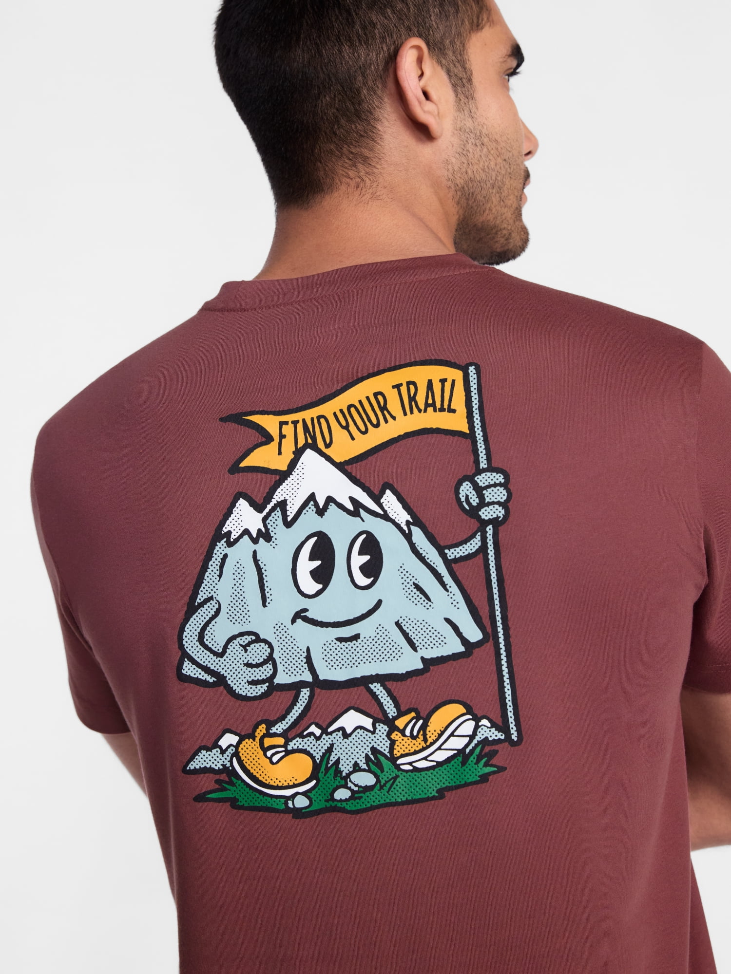 Ozark Trail Men's Active Graphic Tee with Short Sleeves, Sizes S-3XL