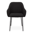 thumbnail image 2 of Bouclair Black Fabric and Metal Dining Chair, 2 of 8
