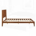 thumbnail image 2 of Mid-Century Modern Queen Size Bamboo Wood Platform Bed with Wood Slat Support, No Box Spring Needed, Easy Assembly, 2 of 10