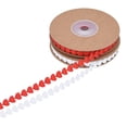 thumbnail image 6 of hulanddfd Heart Ribbon, 0.31"(8mm) Heart Designs 65.62ft Long 2 Rolls Wrapping Ribbons for Valentine's Day Birthday Wedding Party Decor(Red+White), 6 of 9