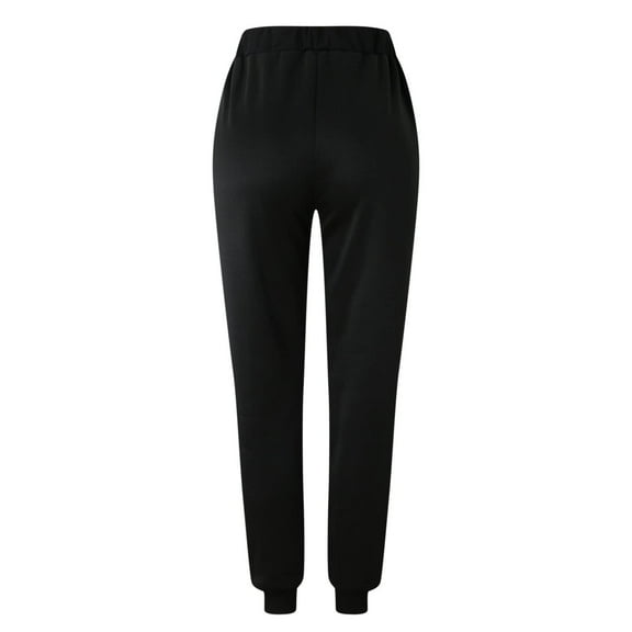 Odeerbi Pants for Women 2025 Solid Print Sweatpants High Waist Workout Wide Leg Pants Pocket Trousers Sporty Athletic Fit Jogger Pants Green