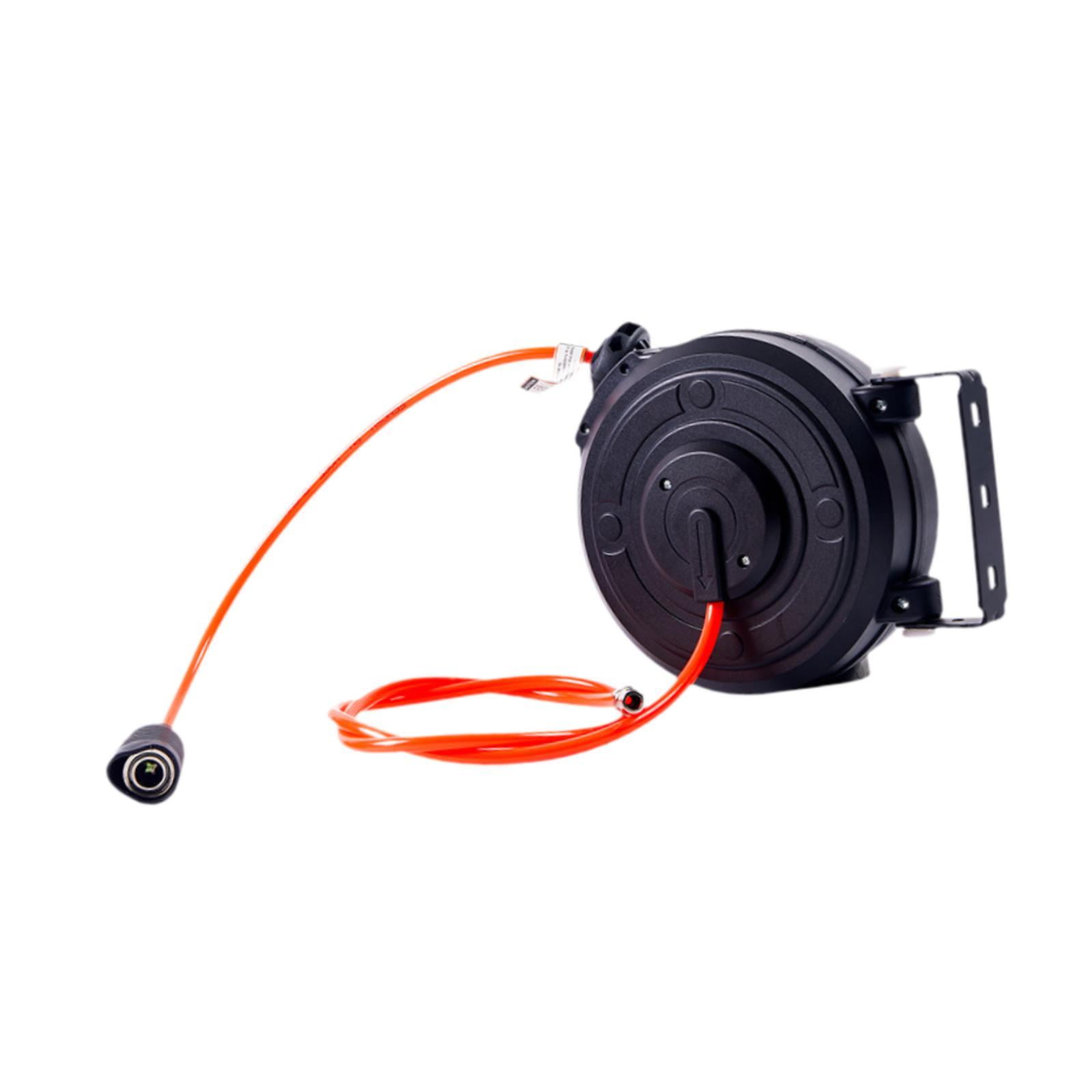 oshhni Retractable Air Hose Reel 180 degree Swivel Bracket Easy Installation for Workshop