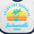 thumbnail image 4 of Inktastic Summer Enjoy the Sunshine Jacksonville Florida in Blue Boys or Girls Baby Bib, 4 of 4