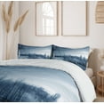 thumbnail image 6 of Ambesonne Winter Duvet Cover Set, Ice Cold Snowy Scenery, 2-Calking, White, 6 of 7