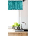 thumbnail image 3 of Ambesonne Teal Valance Pack of 2, Triangles Squares Modern, 54"X12", Turquoise Aqua, 3 of 3