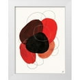 thumbnail image 1 of Lee, Judson 25x32 White Modern Wood Framed Museum Art Print Titled - Earth Red Rounds I, 1 of 4