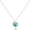 Blue, variant on Red Heart Necklace for Women, Black Tourmaline Necklace as as Mothers Gifts Carnelian Necklaces as Everyday Jewelry Moonstone Crystal Pendant Birthday Easter Gifts for Her[r0670]