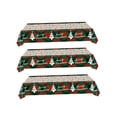 thumbnail image 1 of Mantel navideño,Mantel Navideño para Mesas Rectangulares,Mantel desechable impermeable para comedor,Mantel de cocina para banquetes y fiestas estilo bohemio 3 piezas de copos de nieve, 1 of 8