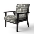 thumbnail image 2 of Designart "Minimalist Graphics IV" Upholstered Transitional Accent Chair - Arm Chair, 2 of 5