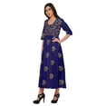 thumbnail image 2 of Moomaya Kurta Imprimé Tunique Longue Hauts Femmes Tenue d'Été Kurti pour Femmes, 2 of 5