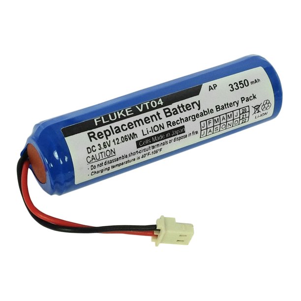 Replacement battery for Fluke VT04 Visual Infrared Thermometer. 3350