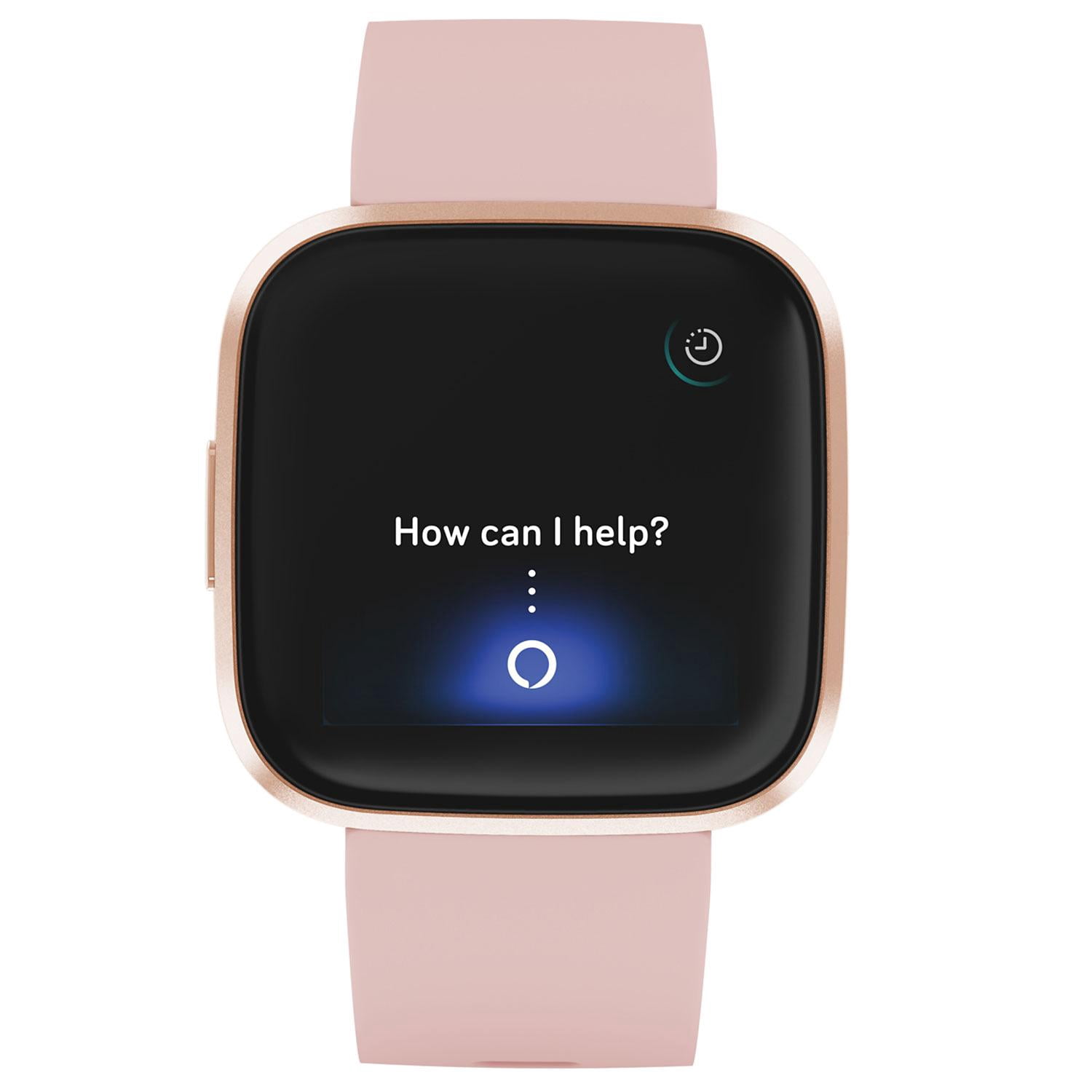 Fitbit Versa 2 Smartwatch Copper Rose (Petal) with Bonus Bands