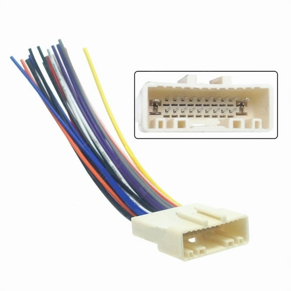 Furulu Car Radio Audio Stereo Wire Harness and Antenna Adapter 20 Pin For Nissan Subaru