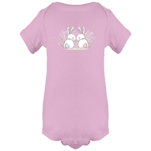 Cute Bunny Couple Bodysuit Infant -Image by Shutterstock, 6 Months