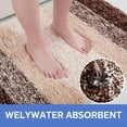 thumbnail image 5 of Evlmd Brown Bathroom Rugs Mat, Large Bath Rug for Bathroom Floor Non-Slip, Super Elastic Soft Easier to Dry Bath Shower Mat Runner, Machine Washable Bath Mat, 24" x 36", 5 of 5