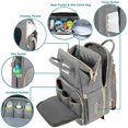 thumbnail image 4 of Mochila multifunción para pañales de bebé, bolsa de viaje, maternidad, cambiador de pañales, gran capacidad, impermeable, portátil, 4 of 4