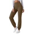 thumbnail image 6 of Qingpeng Womens High Waisted Yoga Jogger Pants Stretch Cuffed Trousers Breathable Gym Running Daily Sports Pants with Side Pockets, 6 of 7