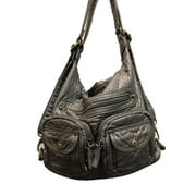 Women's Vegan Leather Convertible Shoulder Bag / Backpack /Crossbody Bag