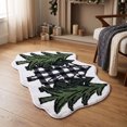 thumbnail image 5 of QISIWOLE Christmas Tree Holiday Floor Mat, Non Slip Absorbent Entryway Rug, 20x32 in Wool-like Fabric Floor Mat, for Christmas Front Door Indoor Decor, 5 of 7