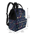 thumbnail image 2 of Xecao Space Dinosaur print Large Capacity Nappy Bag is a multi-functional waterproof travel backpack, perfect as a nursing bag or mummy backpack for women, 2 of 6