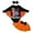 Orange, variant on Mercatoo Toddler Baby Girls Halloween Outfit Letters Long Sleeves Romper Jumpsuit Tops Tutu Skirt 𝐈𝐧fant Girls Clothes Set
