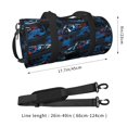 thumbnail image 2 of Balery Blue Sports Car Bolsa de Gimnasio para Mujeres y Hombres, Bolsa de Viaje Impermeable, Bolsa de Fin de Semana con Compartimento para Zapatos y Bolsillo Húmedo, 2 of 6
