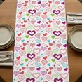 thumbnail image 5 of Table Runners 90 Inches Long Dress Scarves, Valentine's Day Farmhouse Coffee/Dining/Kitchen Table Runner for Living Room, Colorful Heart Love Modern Country 13x90 Inch, 5 of 9