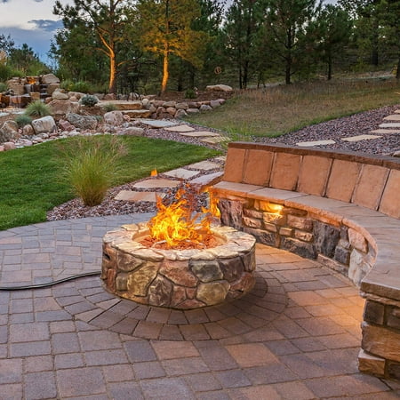 Costway 28 Propane Gas Fire Pit, Does A Gas Fire Pit Need To Be Covered