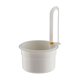 thumbnail image 4 of Cesta de drenaje colgante para fregadero de cocina, filtro pequeño, fácil de limpiar, soporte para restos de comida. Blanco, 4 of 9