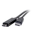 thumbnail image 2 of C2G 6ft DisplayPort to HDMI Cable - DP to HDMI Adapter Cable - DisplayPort 1.2 HDMI 2.0 - 4K 60Hz - M/M - Adapter cable - DisplayPort male to HDMI male - 6 ft - black - active, 4K support, 2 of 3