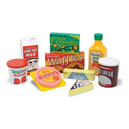 Foot Toy - Children's Melissa & Doug Wooden Fridge Food Set