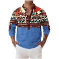 thumbnail image 2 of Maqroz Men's Camo Print Henley Sweatshirt Long Sleeve Button Up Casual Pullover Top Outdoor Hunting Military Streetwear Tops, 2 of 5