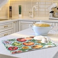 thumbnail image 6 of Yayeee Dish Drying Mat for Kitchen Counter 18"x24" Microfiber Absorbent Pad, Floral Tomatoes, 6 of 7