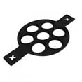 thumbnail image 3 of Egg Cooking Rings, Black Non-Stick Pancake Making , Silicone for Egg Muffins Mini Pancakes, 3 of 8