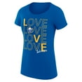 thumbnail image 2 of Women's G-III 4Her by Carl Banks Royal Buffalo Sabres Super-Slim Fit Lightweight Hockey Love T-Shirt, 2 of 3