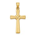 thumbnail image 1 of Collier Croix en Or Jaune 14k Pendentif Religieux Latin, 1 of 8