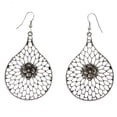 thumbnail image 1 of Mi Amore Flower Filligree Dangle-Earrings Silver-Tone, 1 of 2