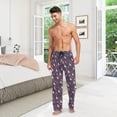 thumbnail image 7 of FREEAMG Watercolor Star Pumpkin Pajama Pants for Men, Men's Separate Bottoms, Comfortable Sleep Lounge Pj Pants, 7 of 7